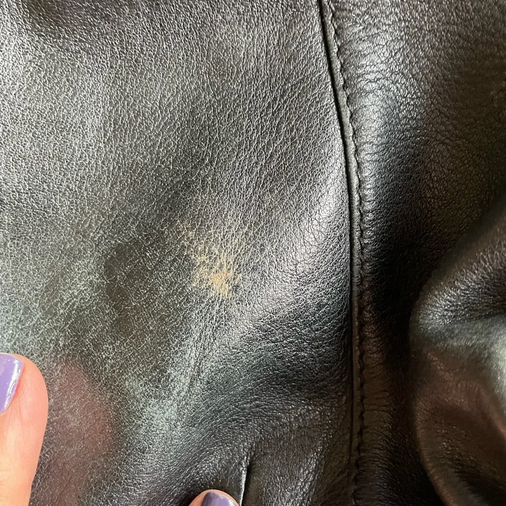 VTG B.Makowsky Black Leather Purse Handbag - Picture 6 of 12